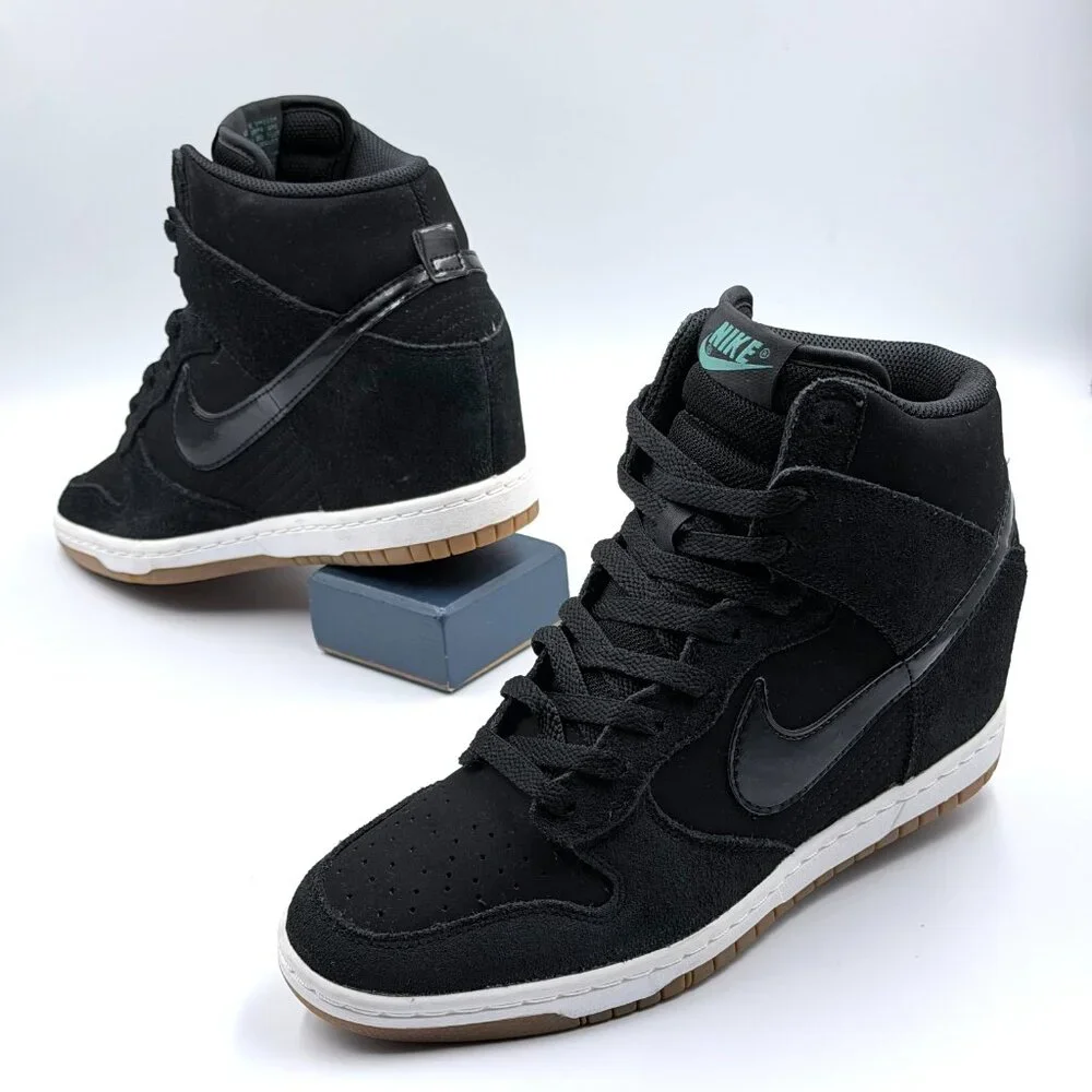 Wmns Nike Dunk Sky Hi Wedge Essential 'Black Gum'